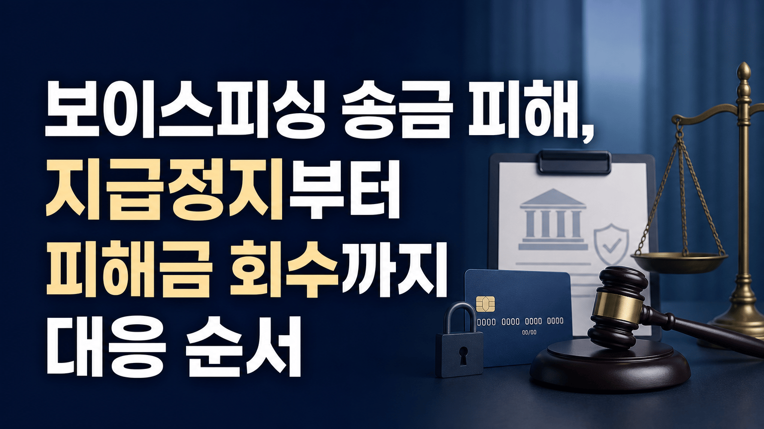 보이스피싱 송금 피해, 지급정지부터 피해금 회수까지 대응 순서