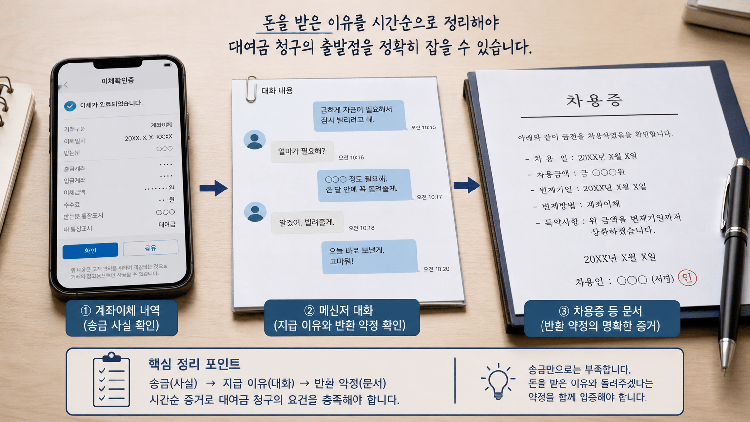대여금 청구와 부당이득반환청구, 돈을 받은 이유부터 가려야 합니다