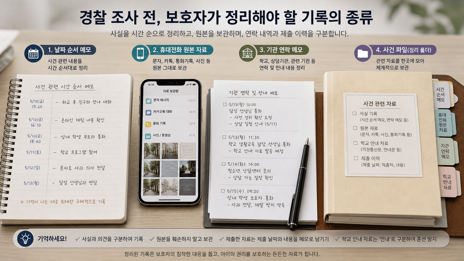 소년보호사건, 경찰 조사부터 법원 심리까지 보호자가 준비할 순서