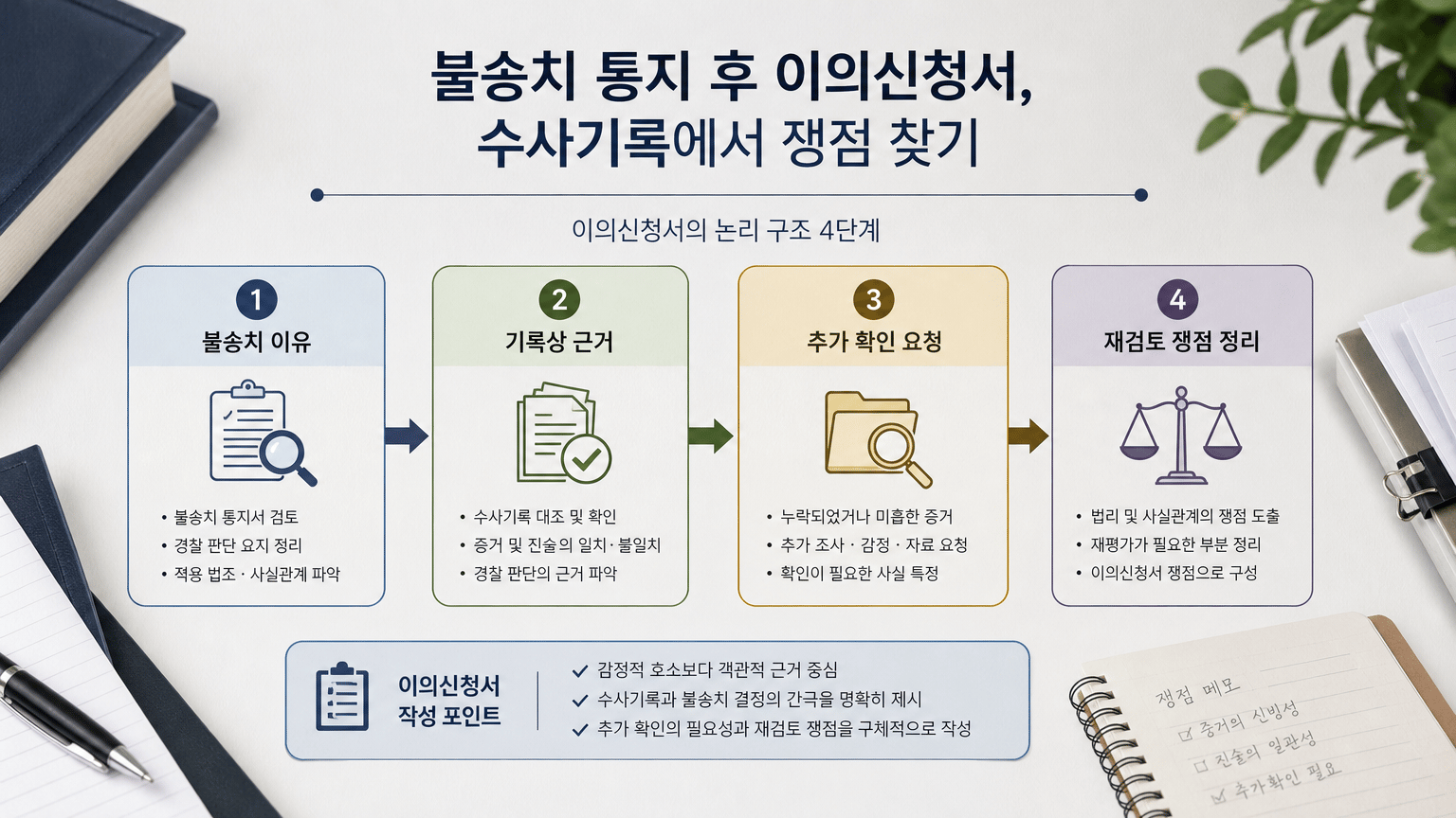 불송치 통지 후 이의신청서, 수사기록에서 쟁점 찾기
